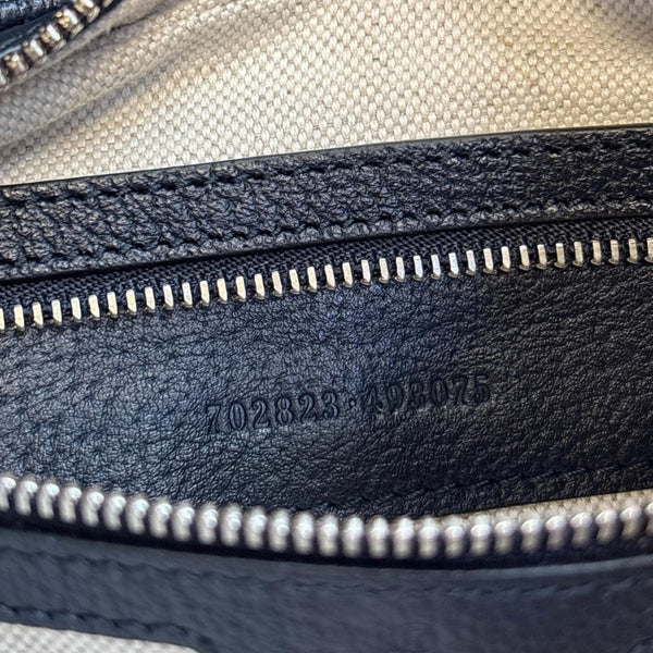 GUCCI Attache GG Supreme Canvas Shoulder Bag Beige 702823