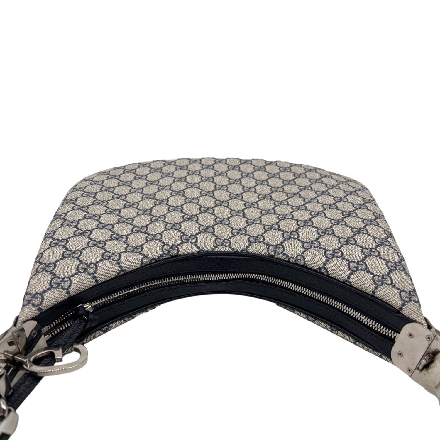 GUCCI Attache GG Supreme Canvas Shoulder Bag Beige 702823