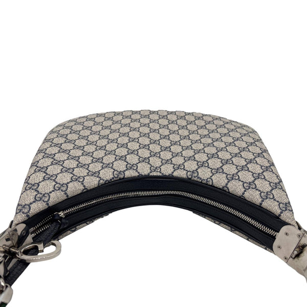 GUCCI Attache GG Supreme Canvas Shoulder Bag Beige 702823