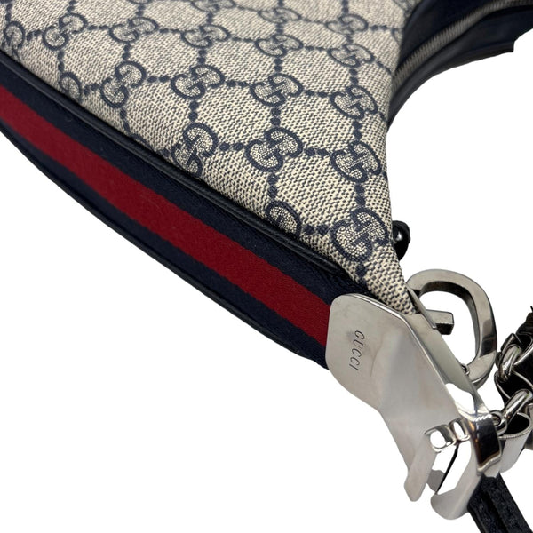 GUCCI Attache GG Supreme Canvas Shoulder Bag Beige 702823