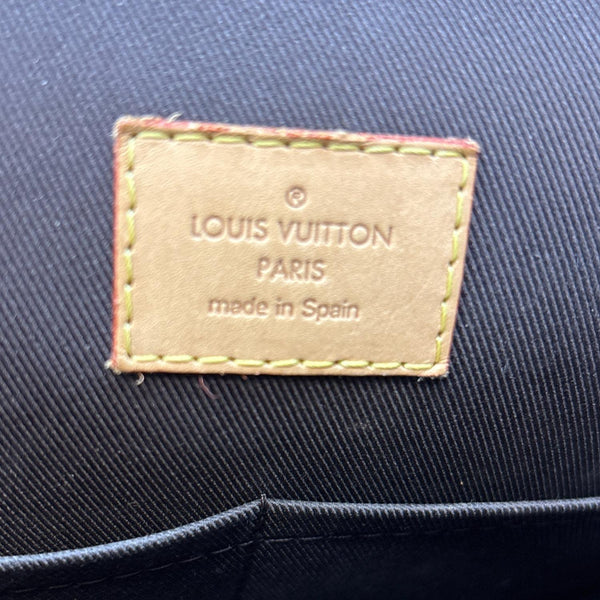 LOUIS VUITTON Cluny MM Monogram Canvas Satchel Bag Brown