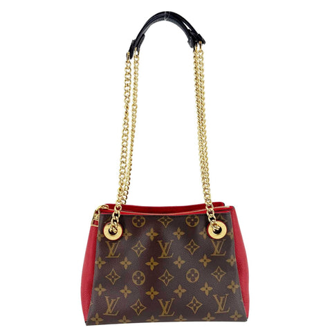LOUIS VUITTON Surene BB Monogram Canvas Shoulder Bag Cherry