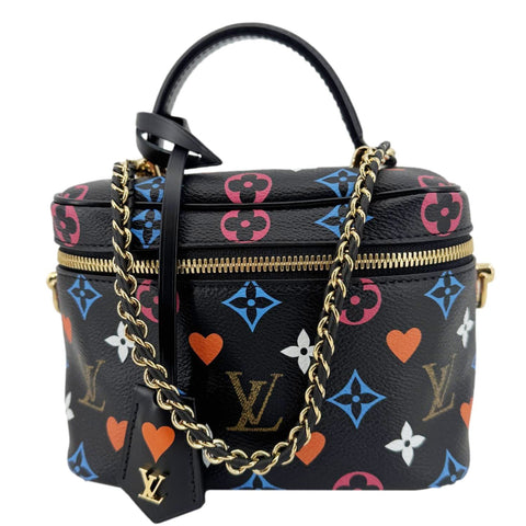 LOUIS VUITTON Game On Vanity PM Monogram Canvas Shoulder Bag Black