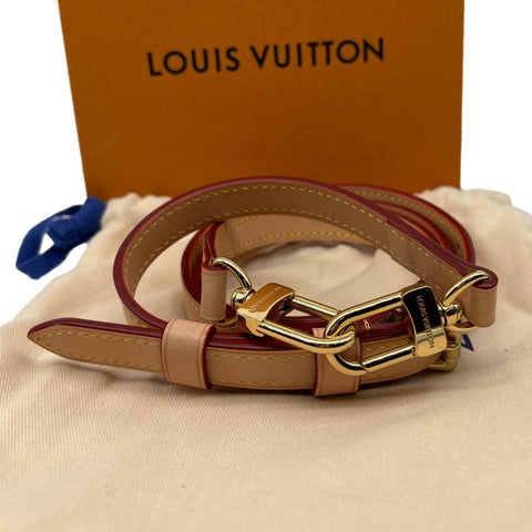 LOUIS VUITTON Leather Strap Brown