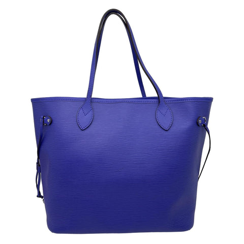 LOUIS VUITTON Neverfull MM Epi Leather Tote Shoulder Bag Purple