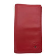 CHANEL Camellia Leather Long Bifold Wallet Pink