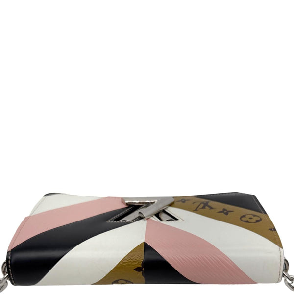 LOUIS VUITTON Twist Epi Reverse Monogram Chain Wallet Rose Ballerine