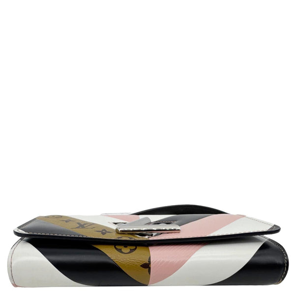 LOUIS VUITTON Twist Epi Reverse Monogram Chain Wallet Rose Ballerine