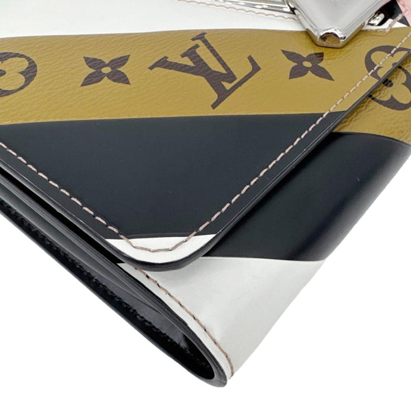 LOUIS VUITTON Twist Epi Reverse Monogram Chain Wallet Rose Ballerine