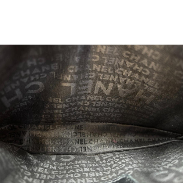 CHANEL Precious Symbols Pochette Calfskin Leather Wallet On Chain Black