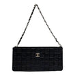 CHANEL Precious Symbols Pochette Calfskin Leather Wallet On Chain Black
