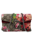 GUCCI Dionysus Super Mini Blooms GG Supreme Canvas Crossbody Bag Beige 476432
