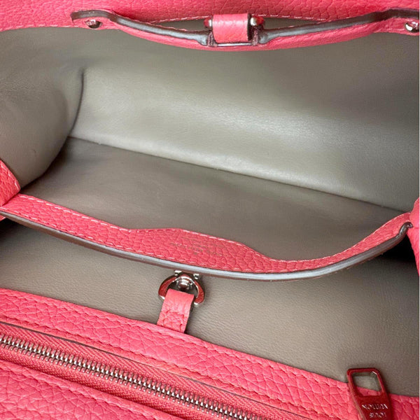 LOUIS VUITTON Capucines BB Taurillon Leather Satchel Bag Fuchsia