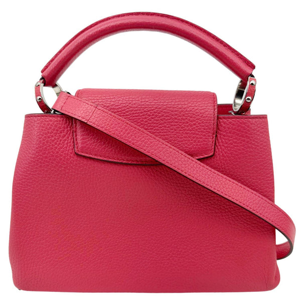 LOUIS VUITTON Capucines BB Taurillon Leather Satchel Bag Fuchsia