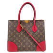LOUIS VUITTON Flandrin Monogram Canvas Tote Shoulder Bag Cherry