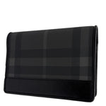 BURBERRY Check Canvas Bifold Wallet Grey