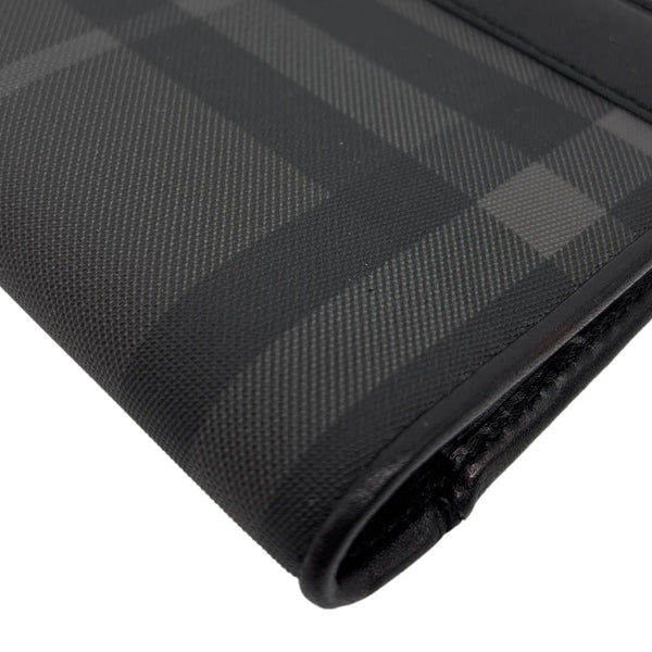 BURBERRY Check Canvas Bifold Wallet Grey