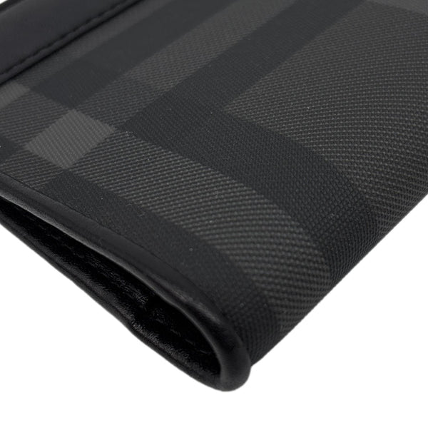 BURBERRY Check Canvas Bifold Wallet Grey
