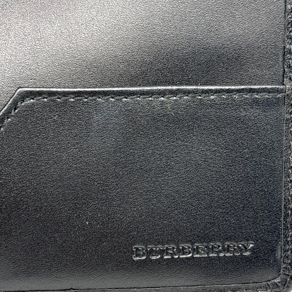 BURBERRY Check Canvas Bifold Wallet Grey