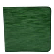 LOUIS VUITTON Epi Leather Bifold Wallet Green