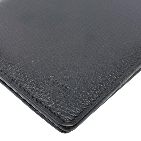 GUCCI Leather Long Bi-fold Wallet Black 03948