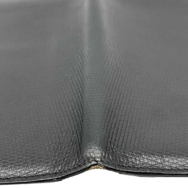 GUCCI Leather Long Bi-fold Wallet Black 03948