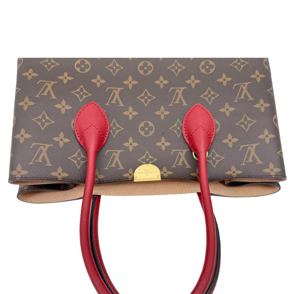 LOUIS VUITTON Flandrin Monogram Canvas Tote Shoulder Bag Cherry