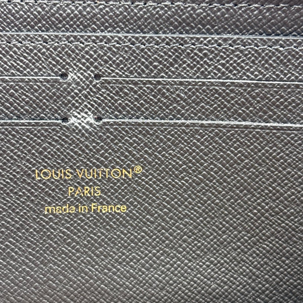 LOUIS VUITTON Clemence Reverse Monogram Canvas Zippy Wallet Brown