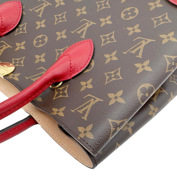 LOUIS VUITTON Flandrin Monogram Canvas Tote Shoulder Bag Cherry