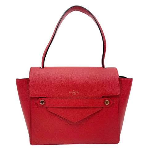 LOUIS VUITTON Trocadero Monogram Empreinte Shoulder Bag Cerise