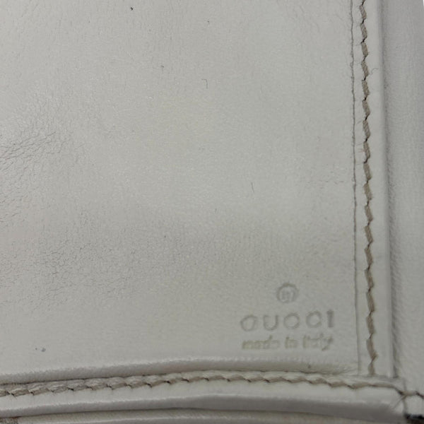 GUCCI Heart Continental GG Supreme Canvas Wallet Beige 203550