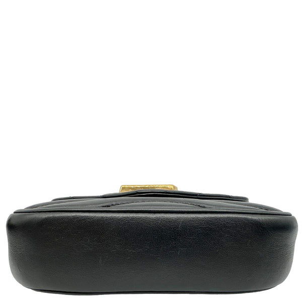 LOUIS VUITTON New Wave Leather Multi Pochette Crossbody Bag Black