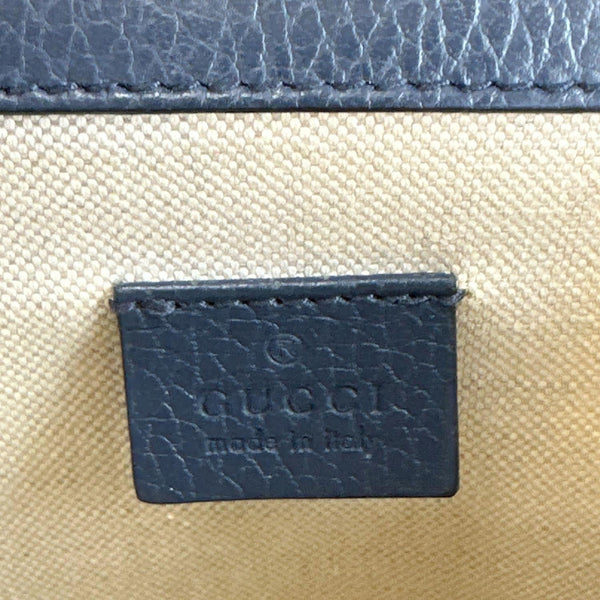 GUCCI Dionysus Mini Leather Crossbody Bag Navy Blue 421970