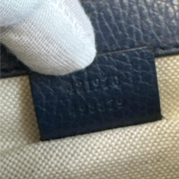 GUCCI Dionysus Mini Leather Crossbody Bag Navy Blue 421970