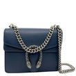 GUCCI Dionysus Mini Leather Crossbody Bag Navy Blue 421970