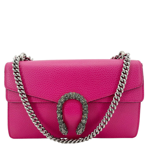 GUCCI Dionysus Small Calfskin Leather Crossbody Bag Pink 400249