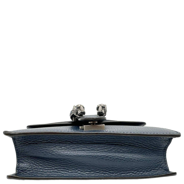 GUCCI Dionysus Mini Leather Crossbody Bag Navy Blue 421970