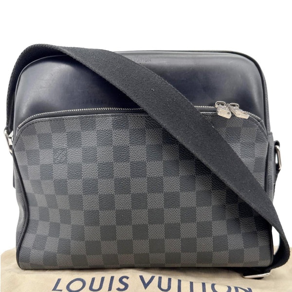 LOUIS VUITTON Dayton Reporter PM Damier Graphite Crossbody Bag Black