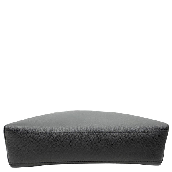 LOUIS VUITTON Grigori Taiga Leather Tote Crossbody Bag Black