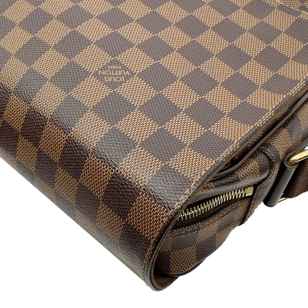 LOUIS VUITTON Shelton MM Damier Ebene Messenger Bag Brown