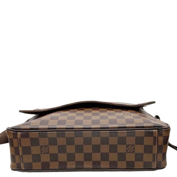 LOUIS VUITTON Shelton MM Damier Ebene Messenger Bag Brown