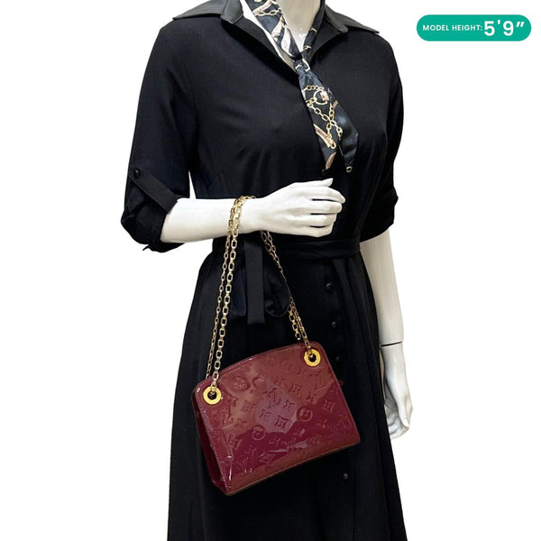 LOUIS VUITTON Virginia Monogram Vernis Shoulder Bag Amethyste