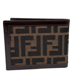 FENDI Zucca Canvas Bifold Wallet Brown