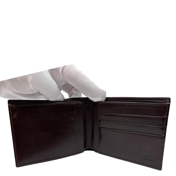 FENDI Zucca Canvas Bifold Wallet Brown