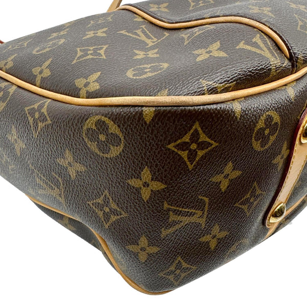 LOUIS VUITTON Galliera PM Monogram Canvas Shoulder Bag Brown