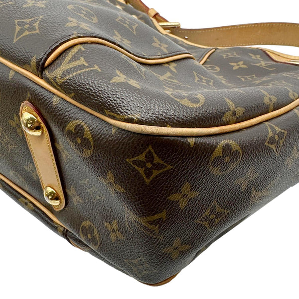 LOUIS VUITTON Galliera PM Monogram Canvas Shoulder Bag Brown