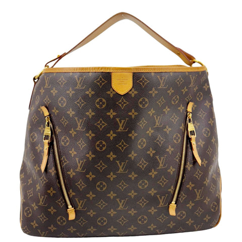LOUIS VUITTON Delightful GM Monogram Canvas Hobo Bag Brown