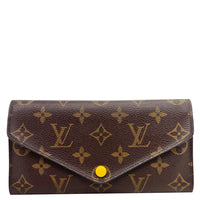 LOUIS VUITTON Josephine Monogram Canvas Wallet Brown