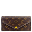 LOUIS VUITTON Josephine Monogram Canvas Wallet Brown