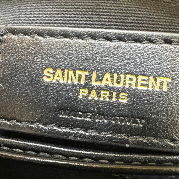 YVES SAINT LAURENT Loulou Toy Calfskin Leather Crossbody Bag Black